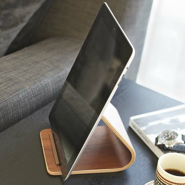 Yamazaki Home Plywood Tablet Stand Wood